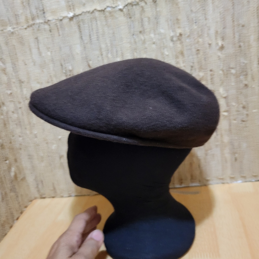 Kangol Brown 100%Wool Hat Men's Med